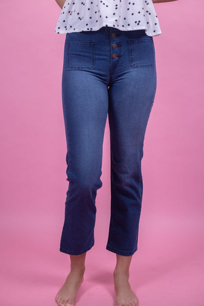 Button Fly Straight Jean
