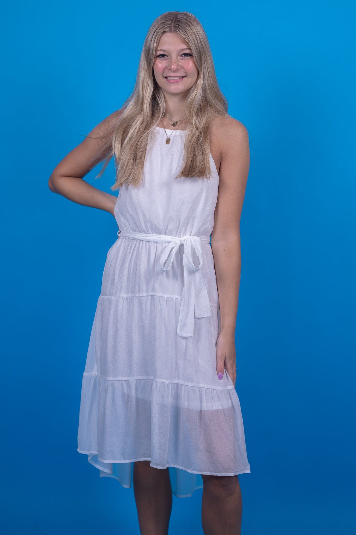 Ivory Shimmer Dress