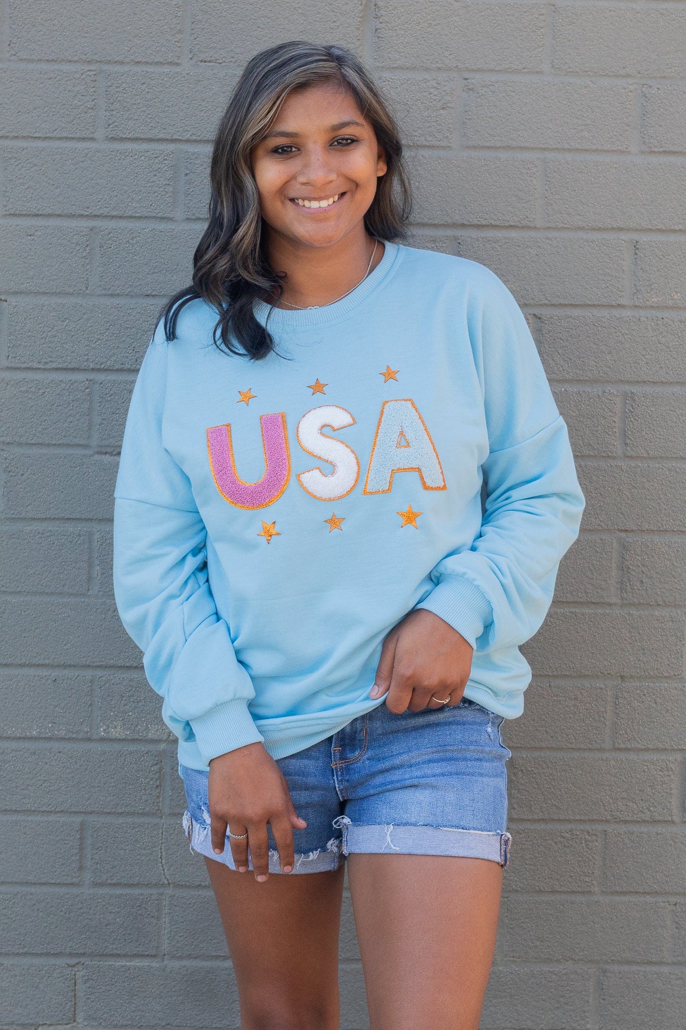 USA Sparkle Pullover