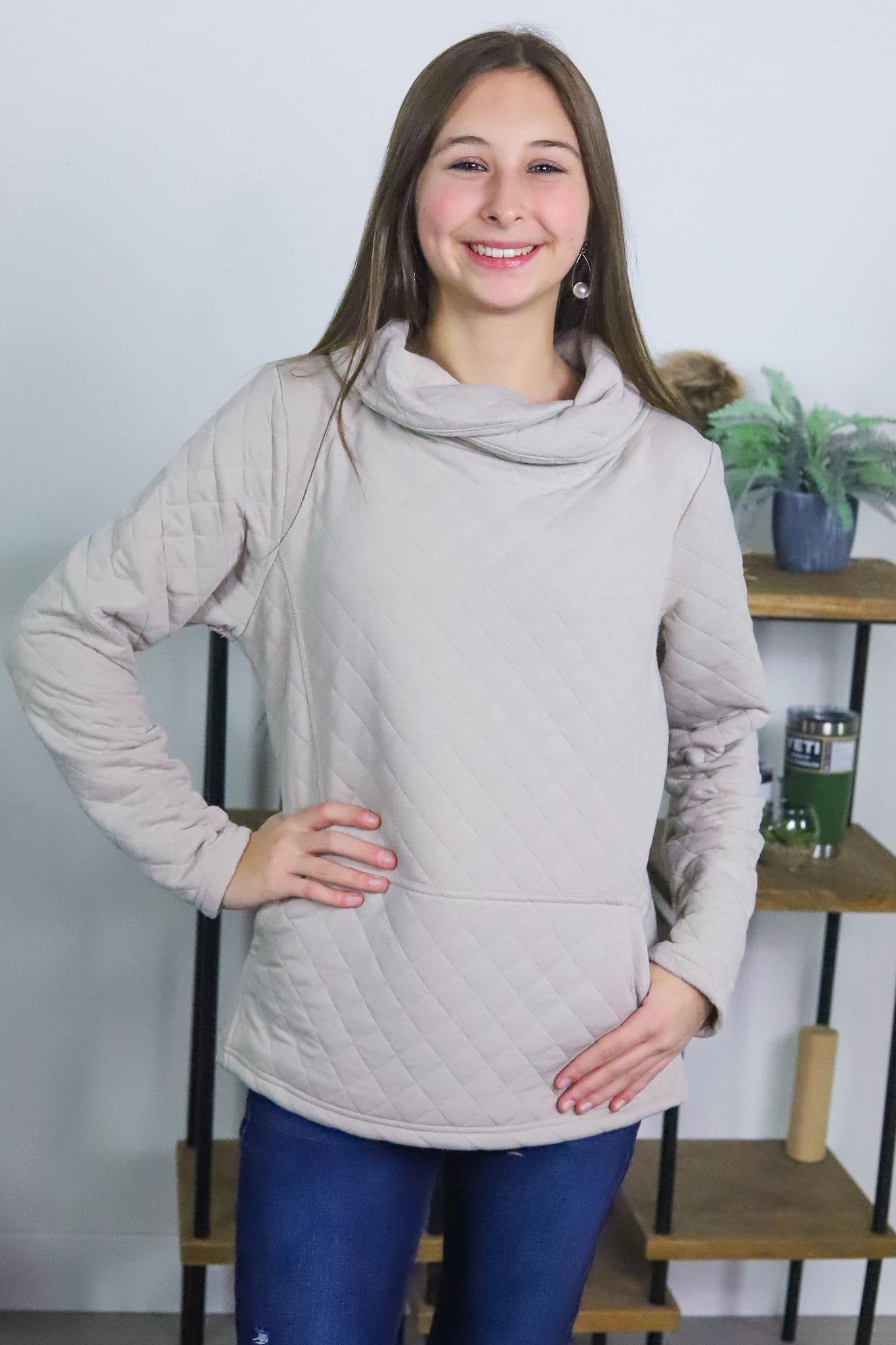 Quilted Pullover Top