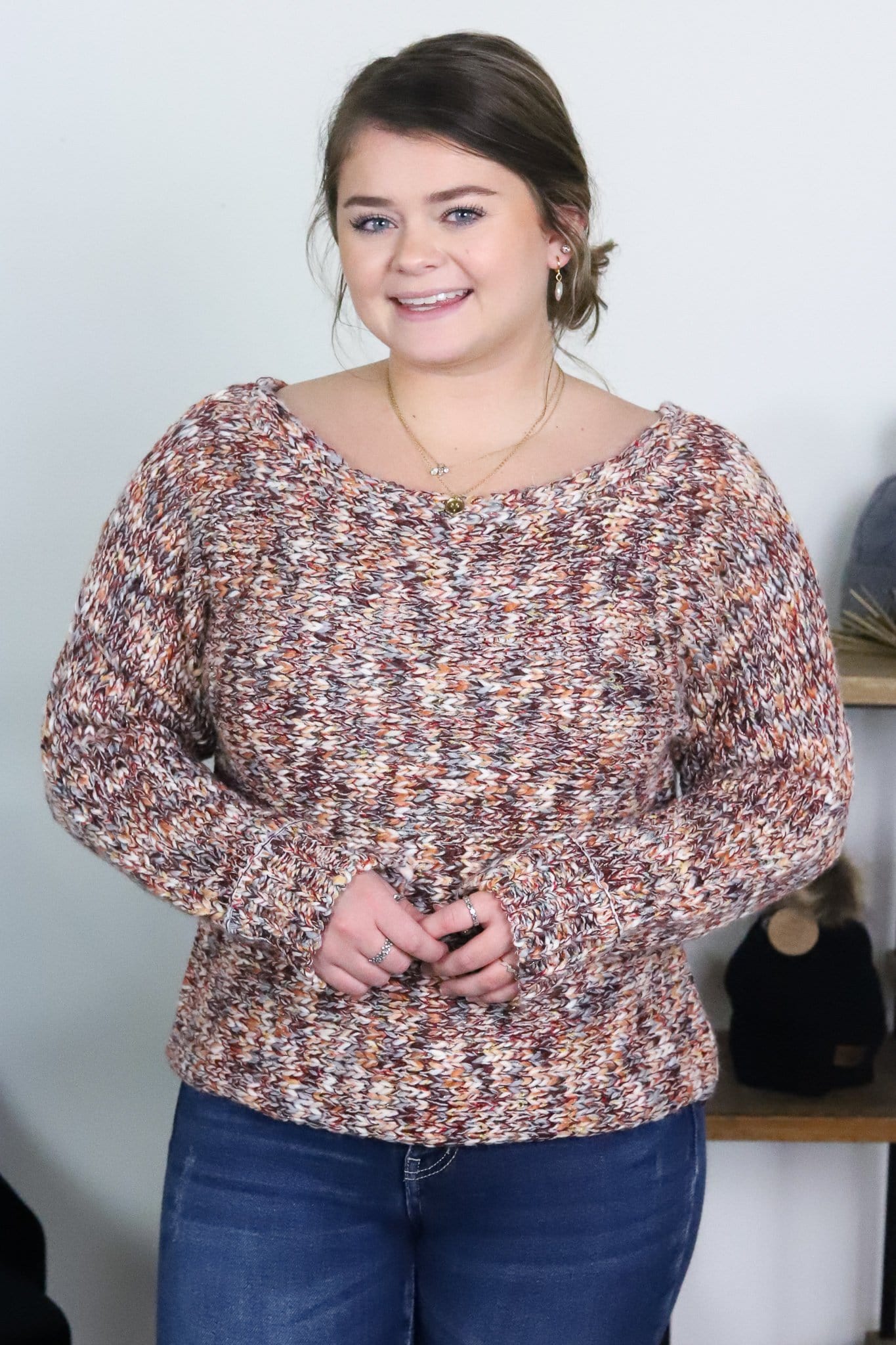 Orange Multi Sparkle Sweater