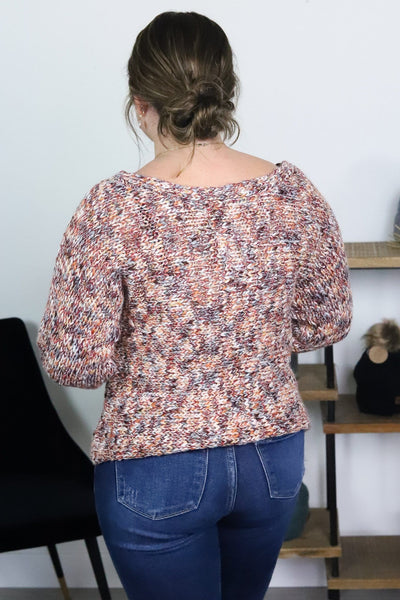 Orange Multi Sparkle Sweater