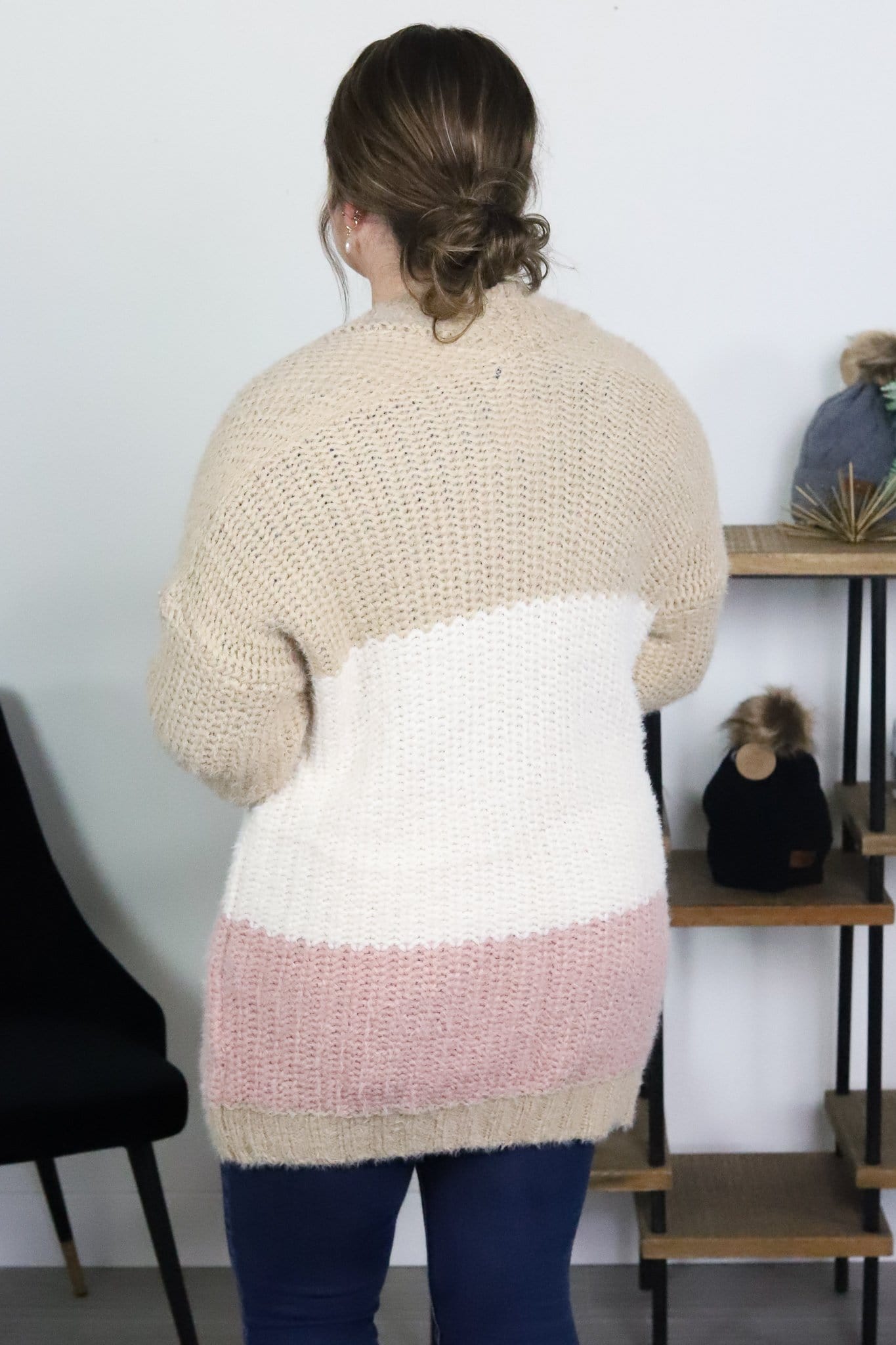 Colorblock Knitted Cardigan