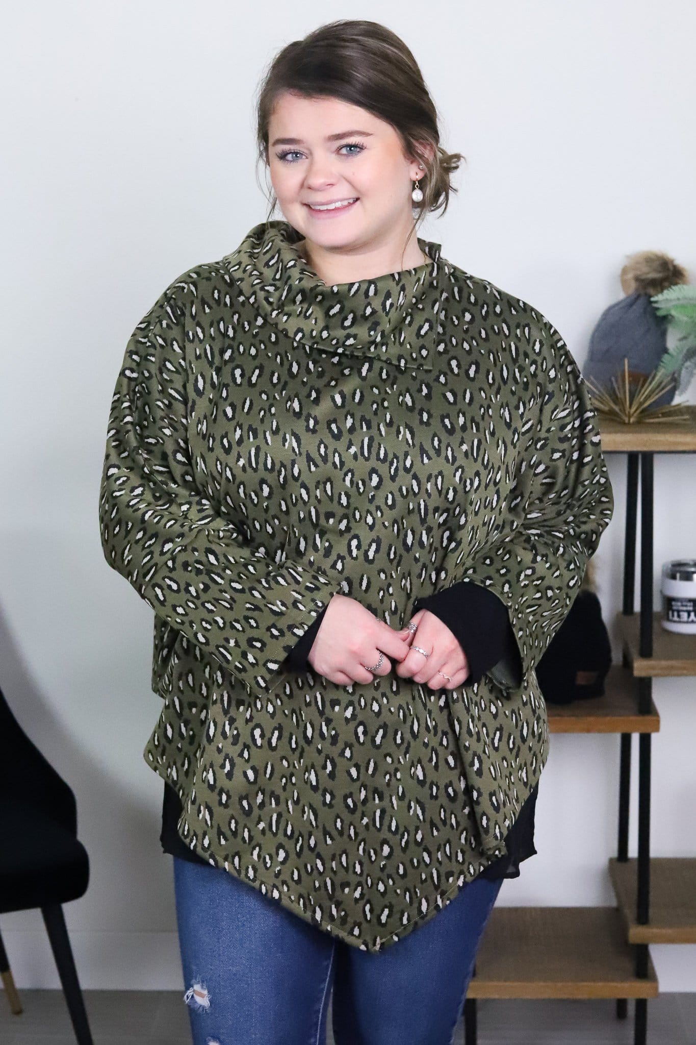 Leopard Poncho