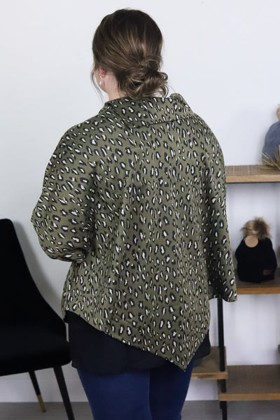 Leopard Poncho
