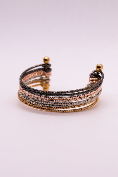Stacked Metal Cuff Bracelet