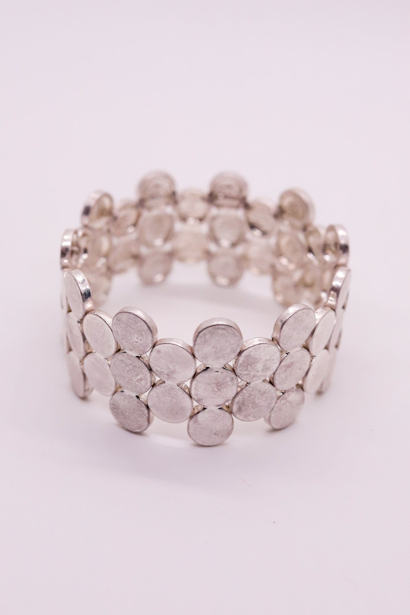 Silver Scale Stretch Bracelet