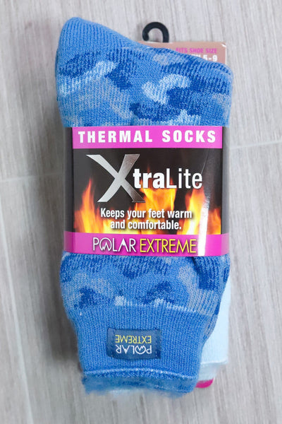 Polar Extreme Heat Xtra Light Women's Sock 2pk - Camo