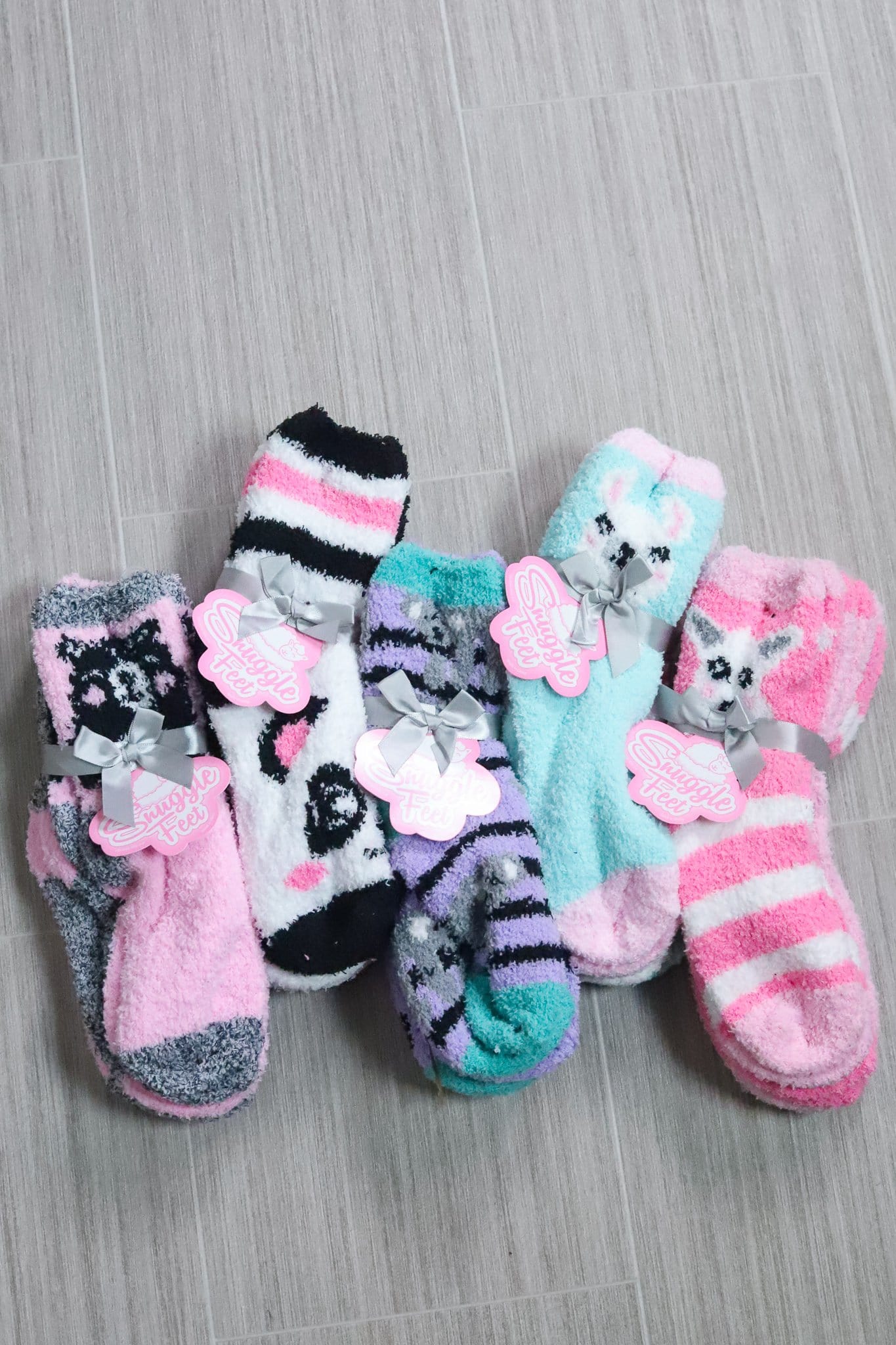 Snuggle Feet 3Pk Butter Socks - Animals