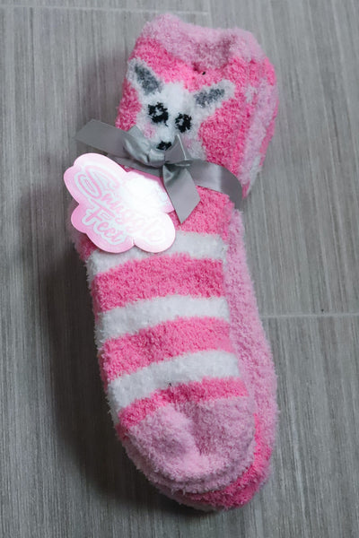 Snuggle Feet 3Pk Butter Socks - Animals