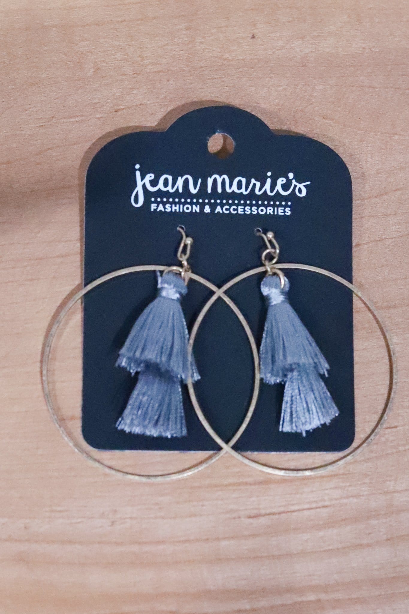 Tassel Circle Hoop Earrings