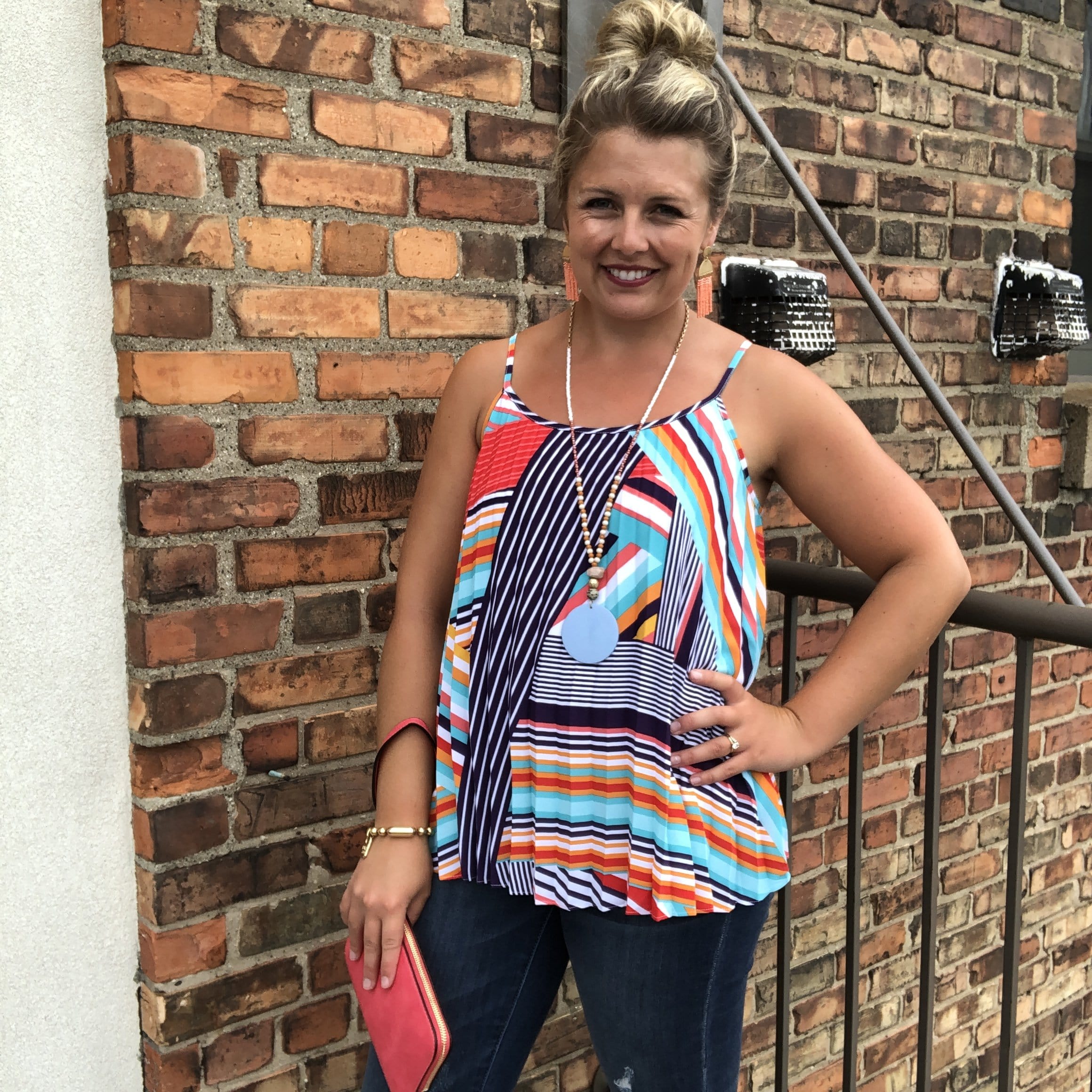 Multi Stripe Cami Top