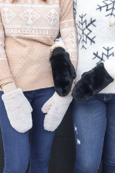 Fur Lined Mitten