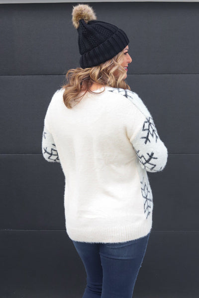 Snowflake Fuzzy Pullover
