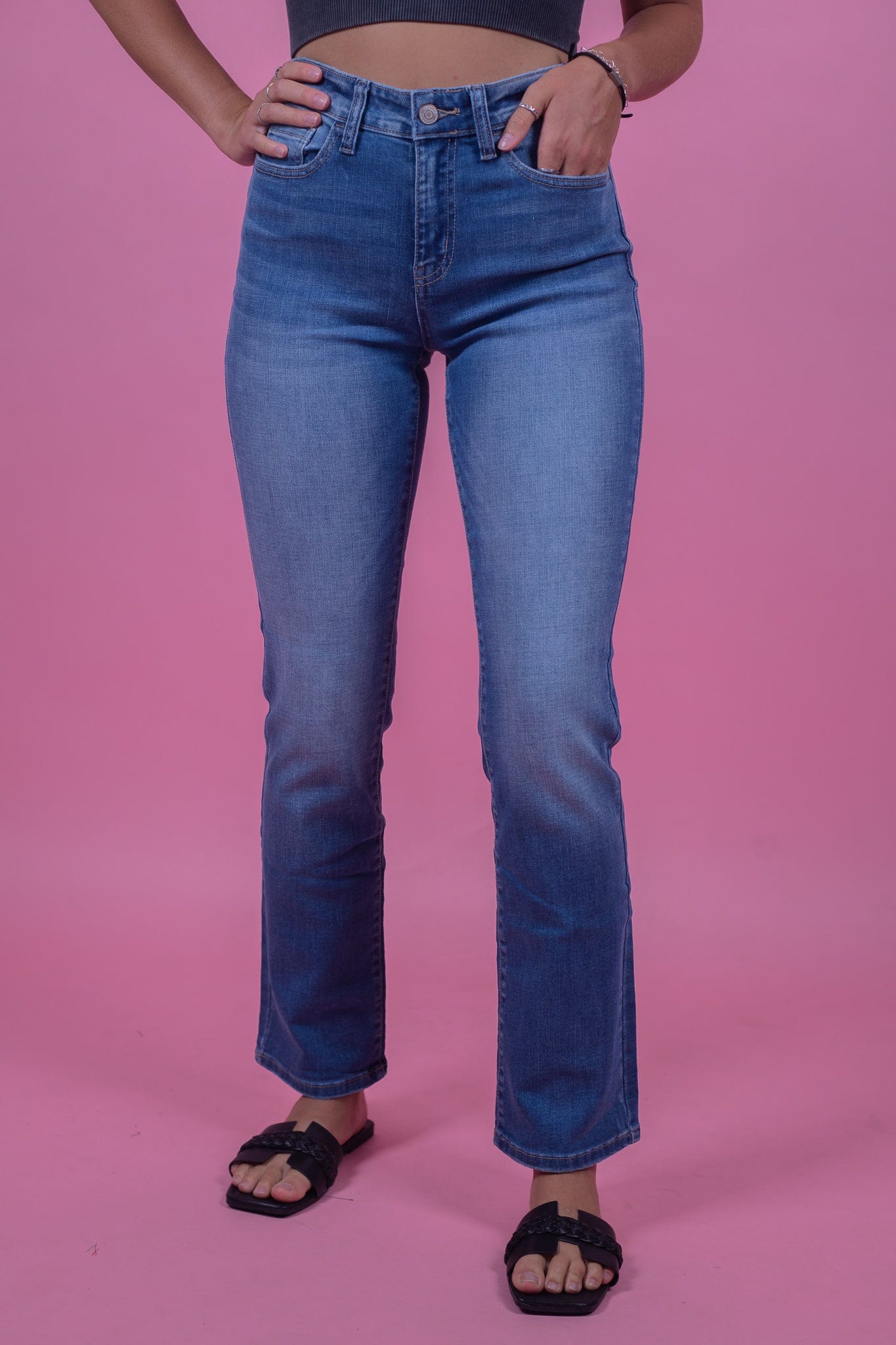 Medium Wash Straight Jean