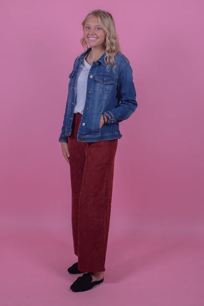Dark Rust Flare Pant