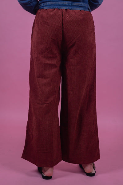Dark Rust Flare Pant