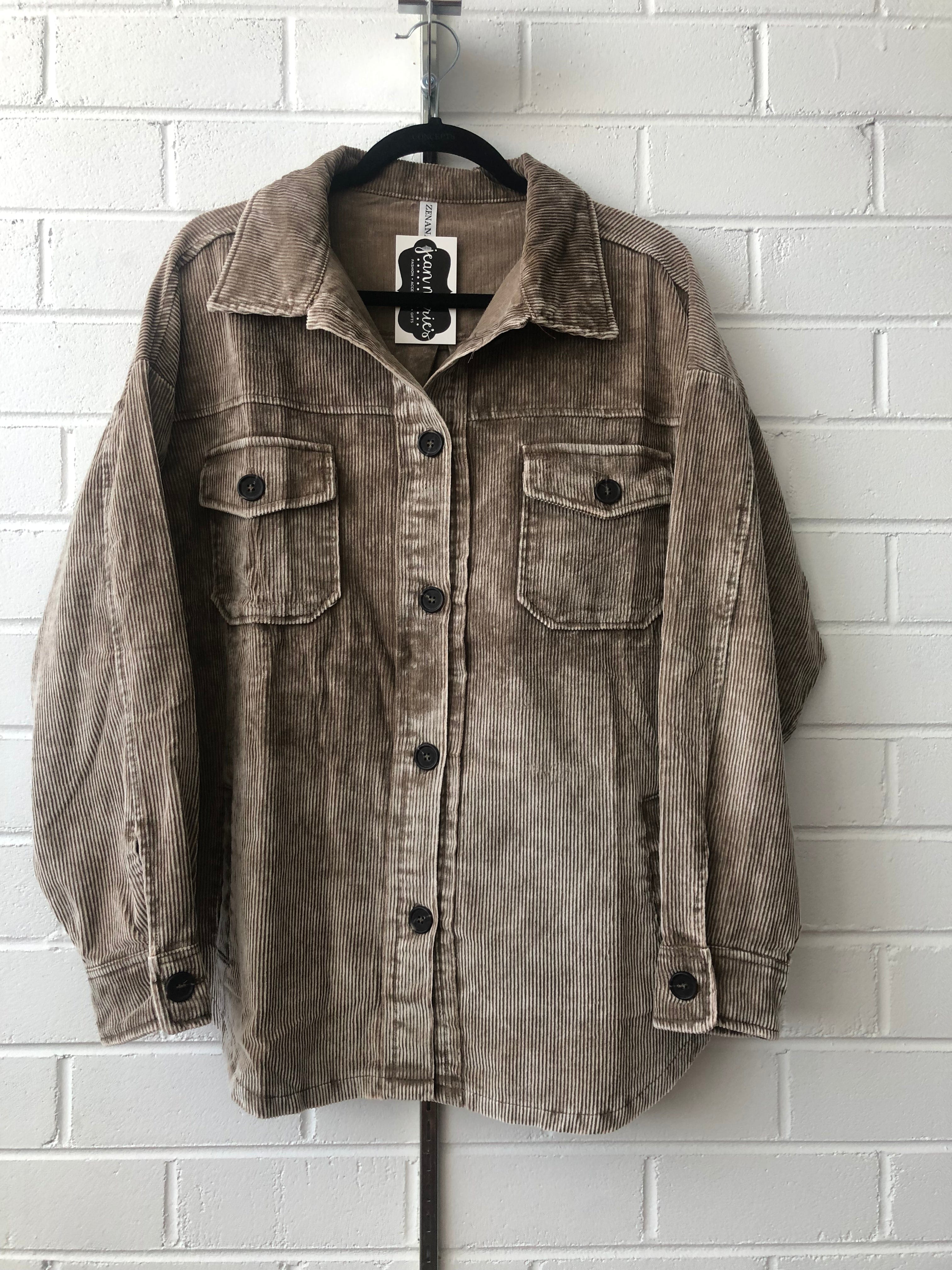 Mocha Denim Shacket