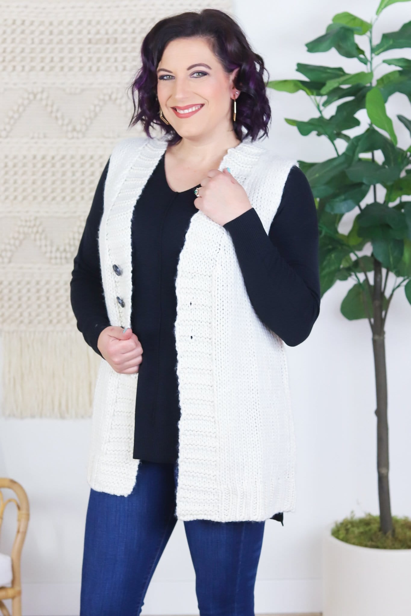 Ivory Fireside Vest