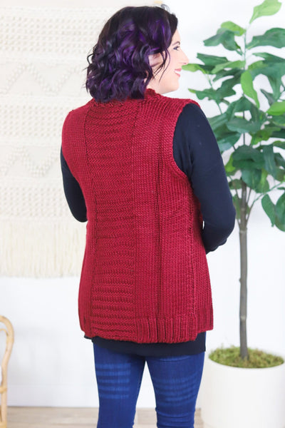 Burgundy Fireside Vest