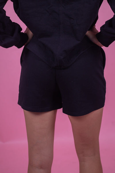 Black French Terry Short