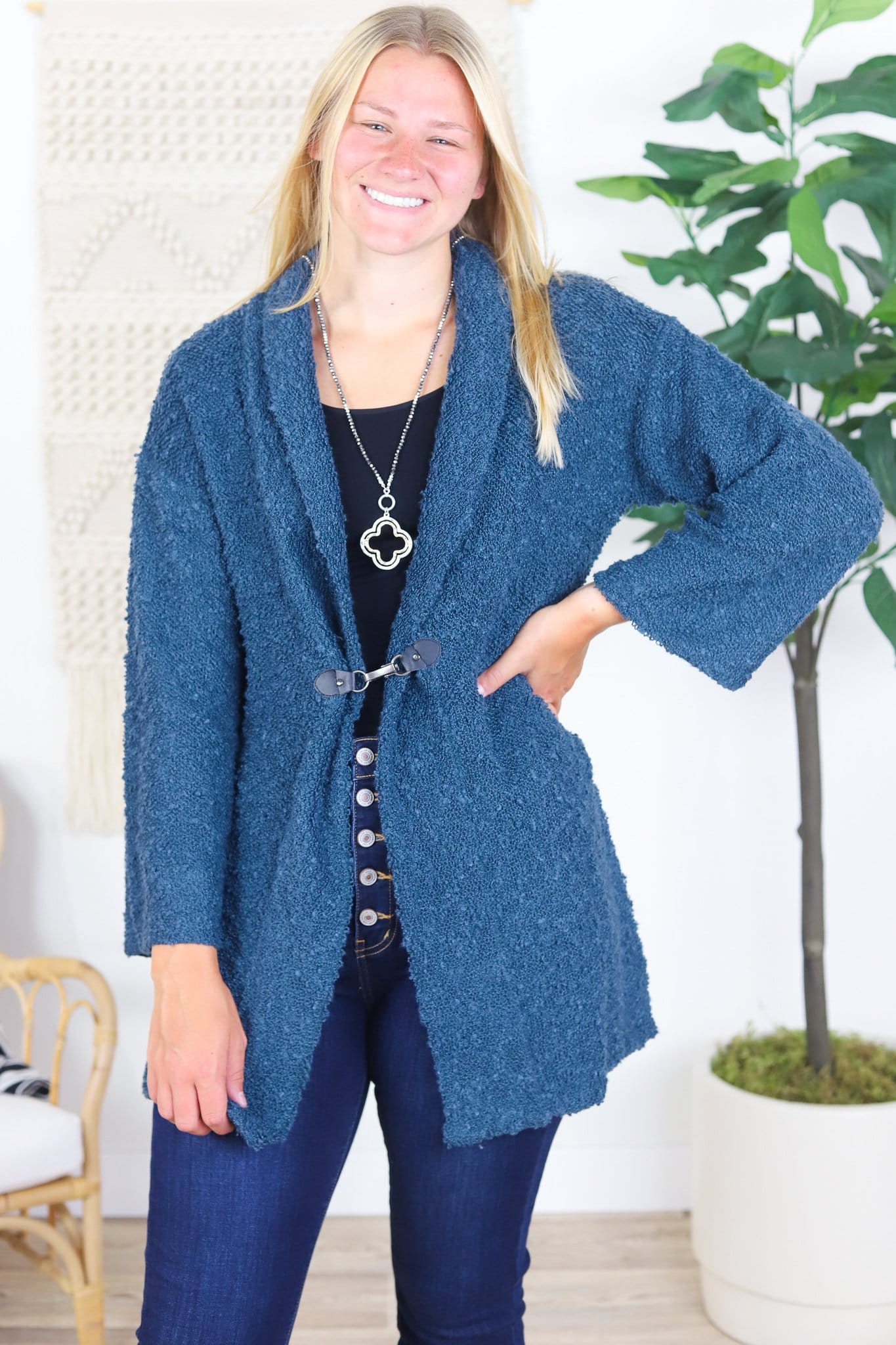Unchain Fuzzy Cardigan