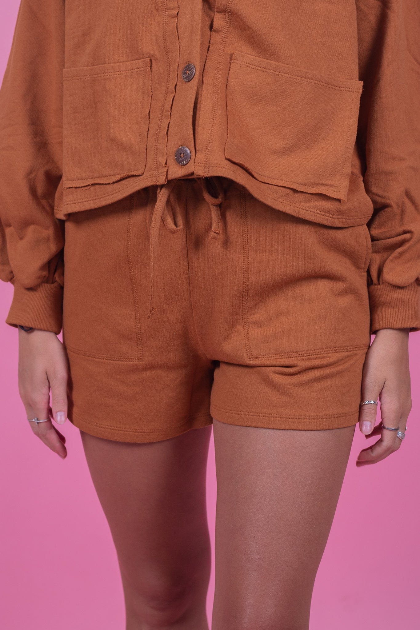 Almond French Terry Short