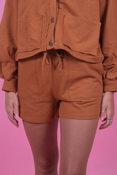Almond French Terry Short