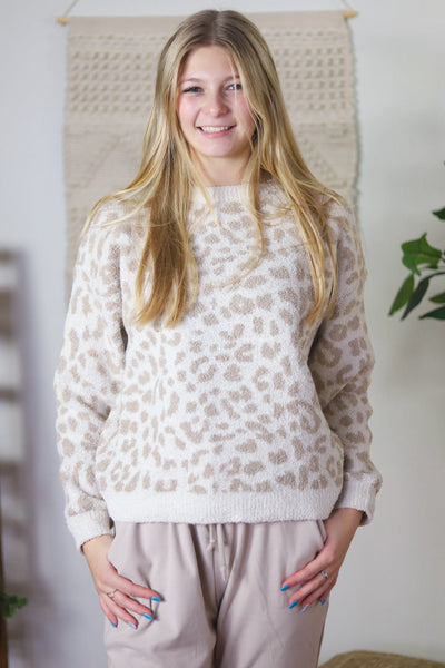 Luxury Soft Leopard Pullover
