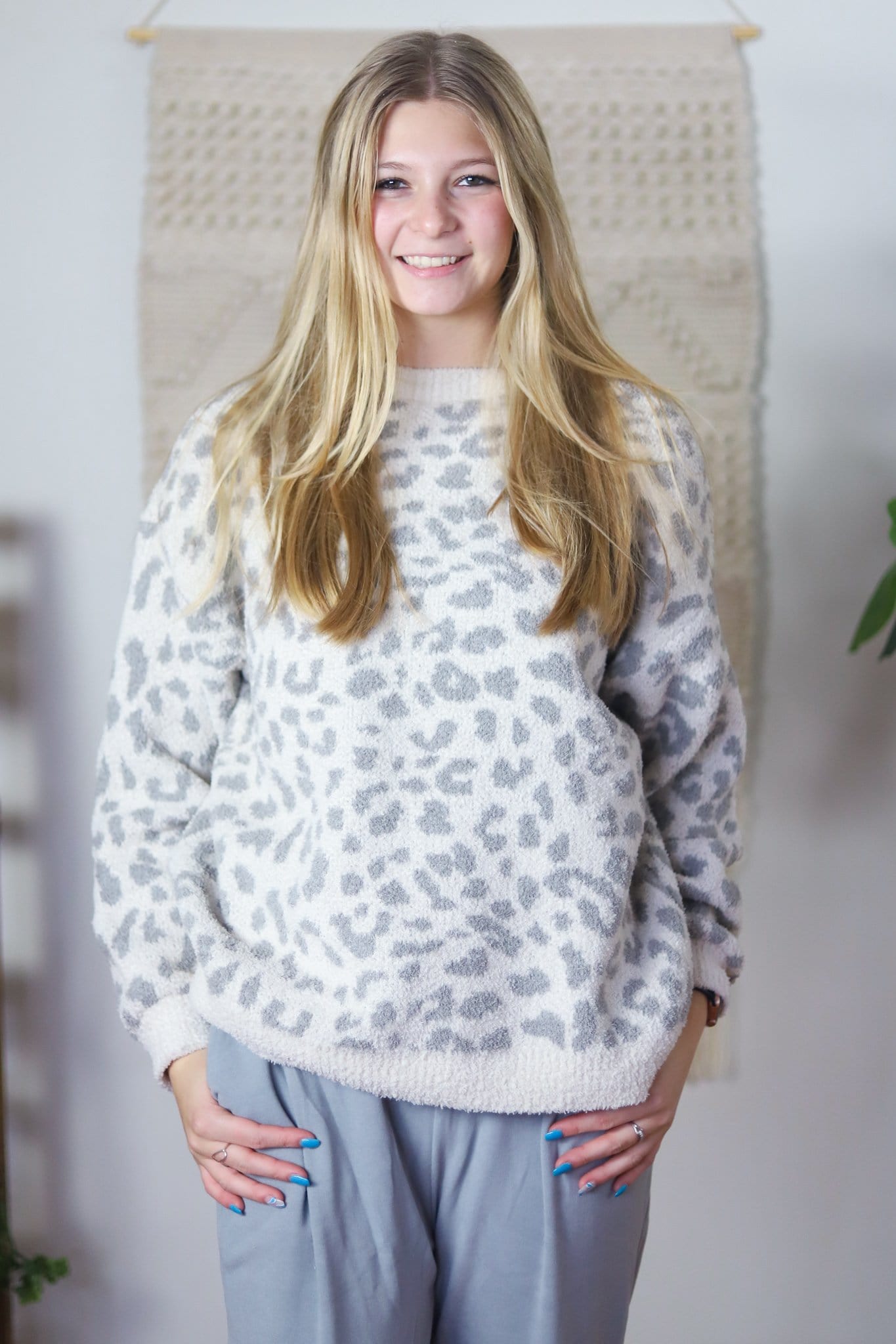Luxury Soft Leopard Pullover