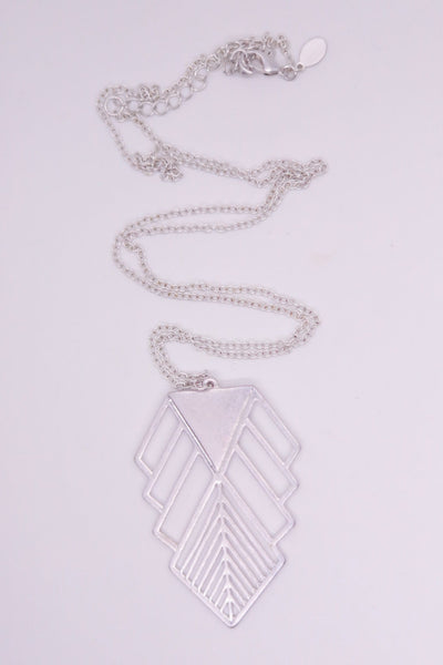 Geometric Arrow Pendant Necklace