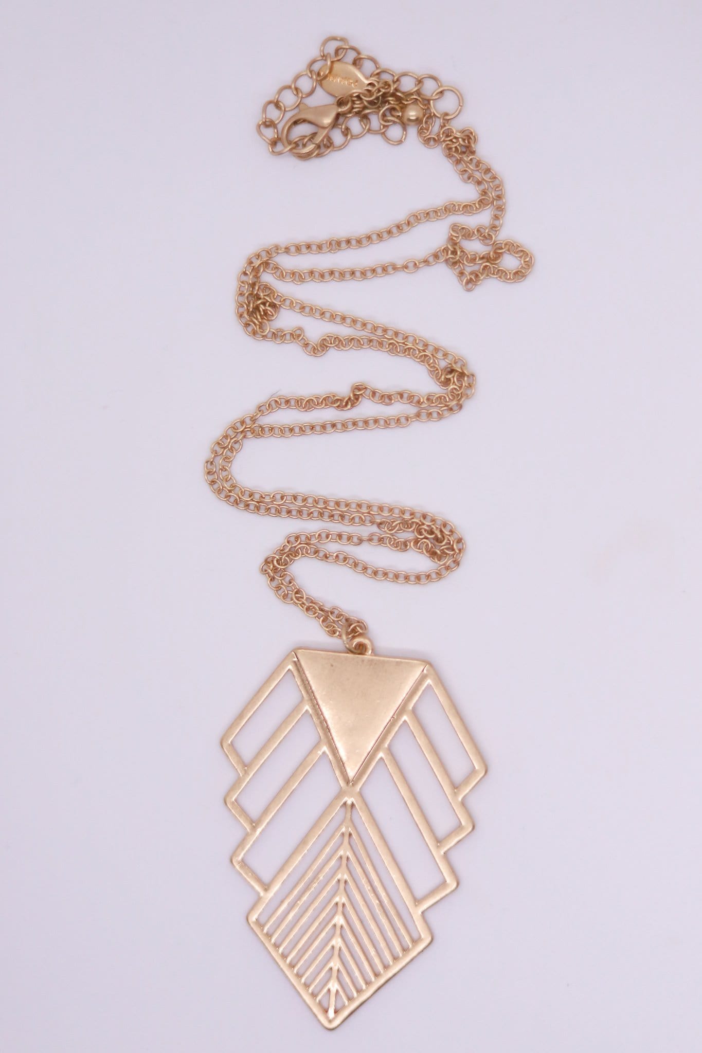 Geometric Arrow Pendant Necklace