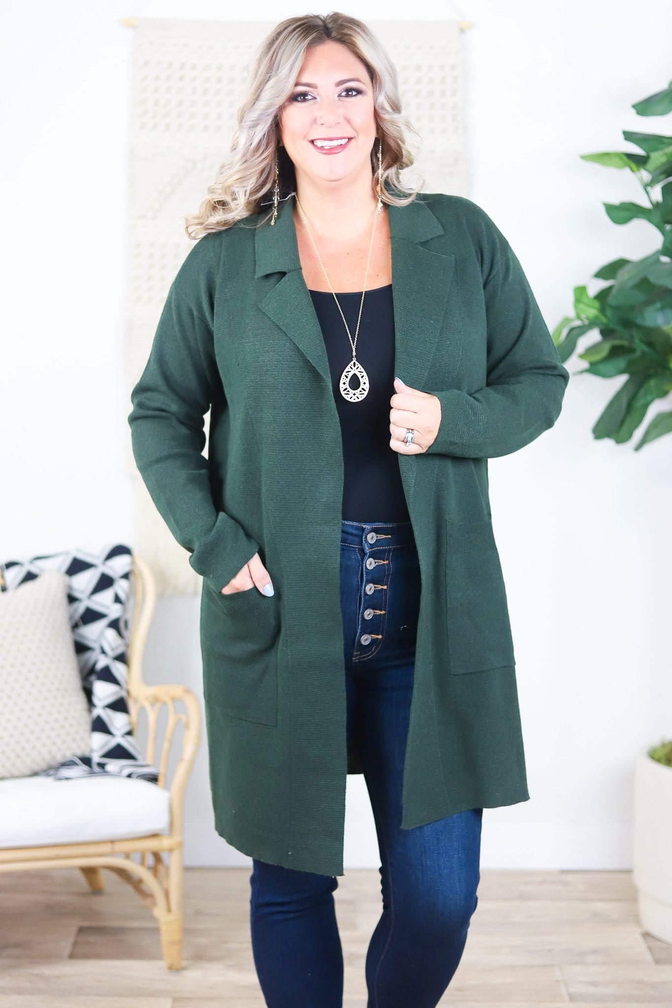 Collar Sweater Cardigan