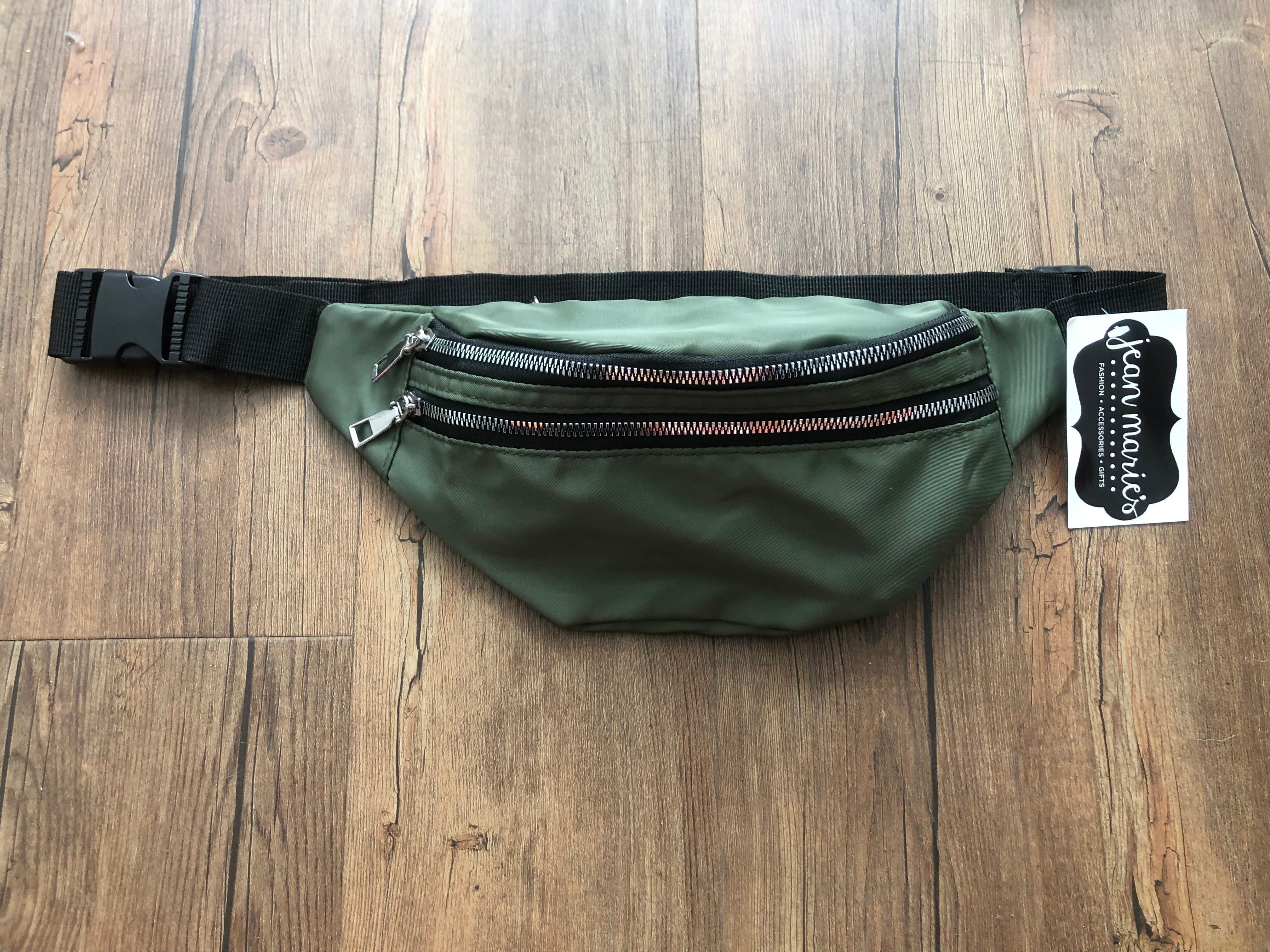Olive Nylon Belt Bag