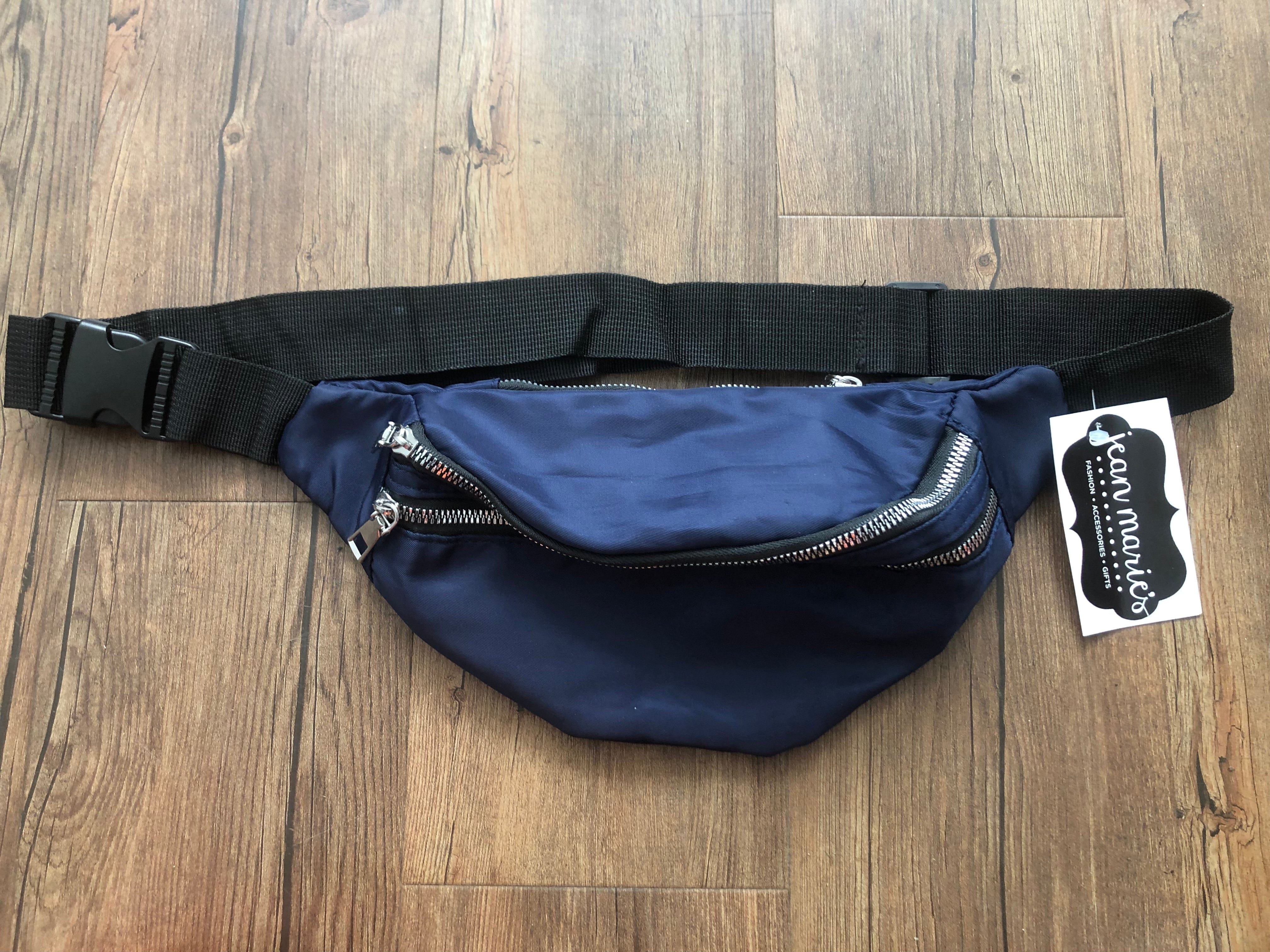 Navy Nylon Belt Bag
