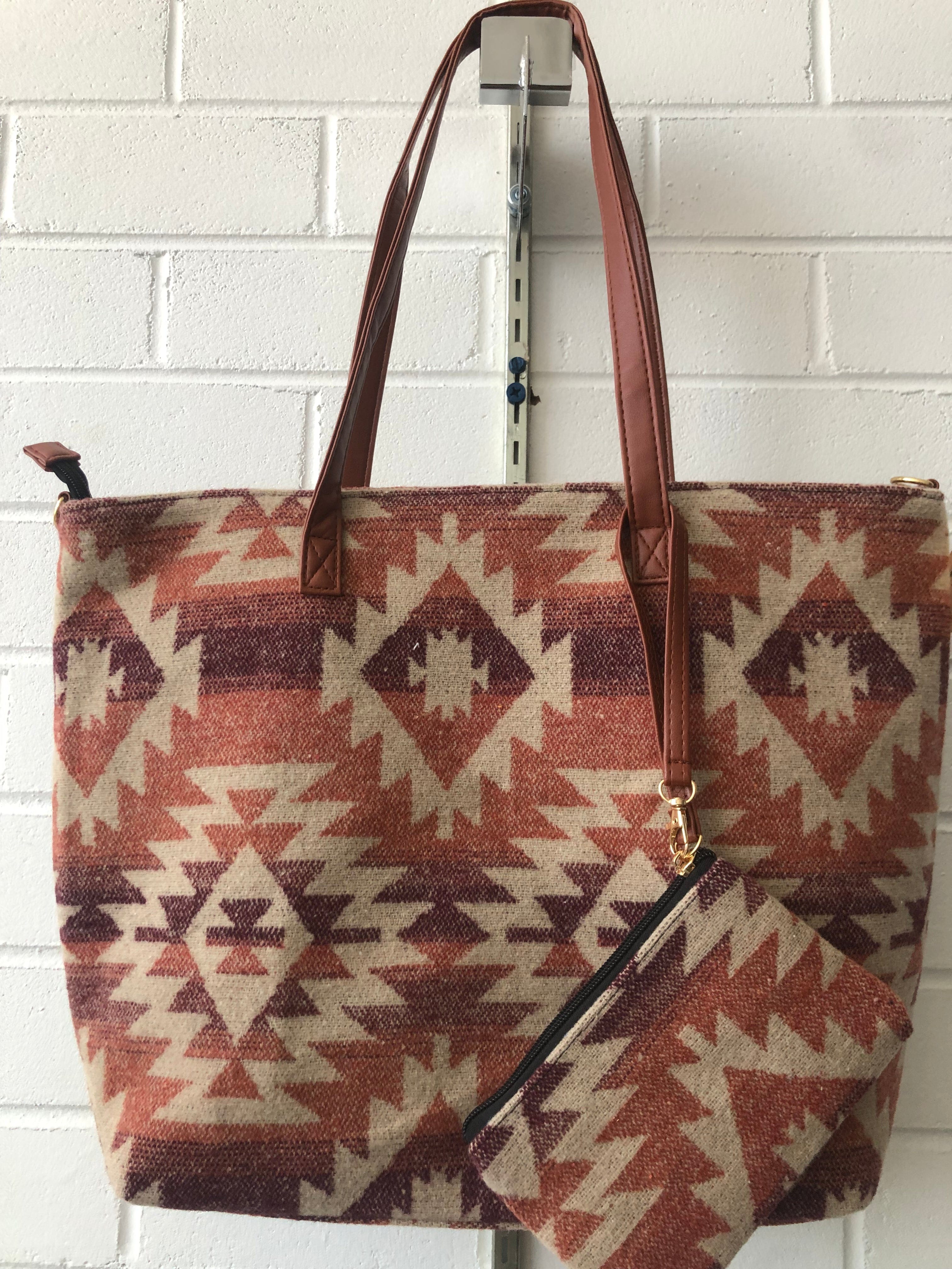 Rust Aztec Tote