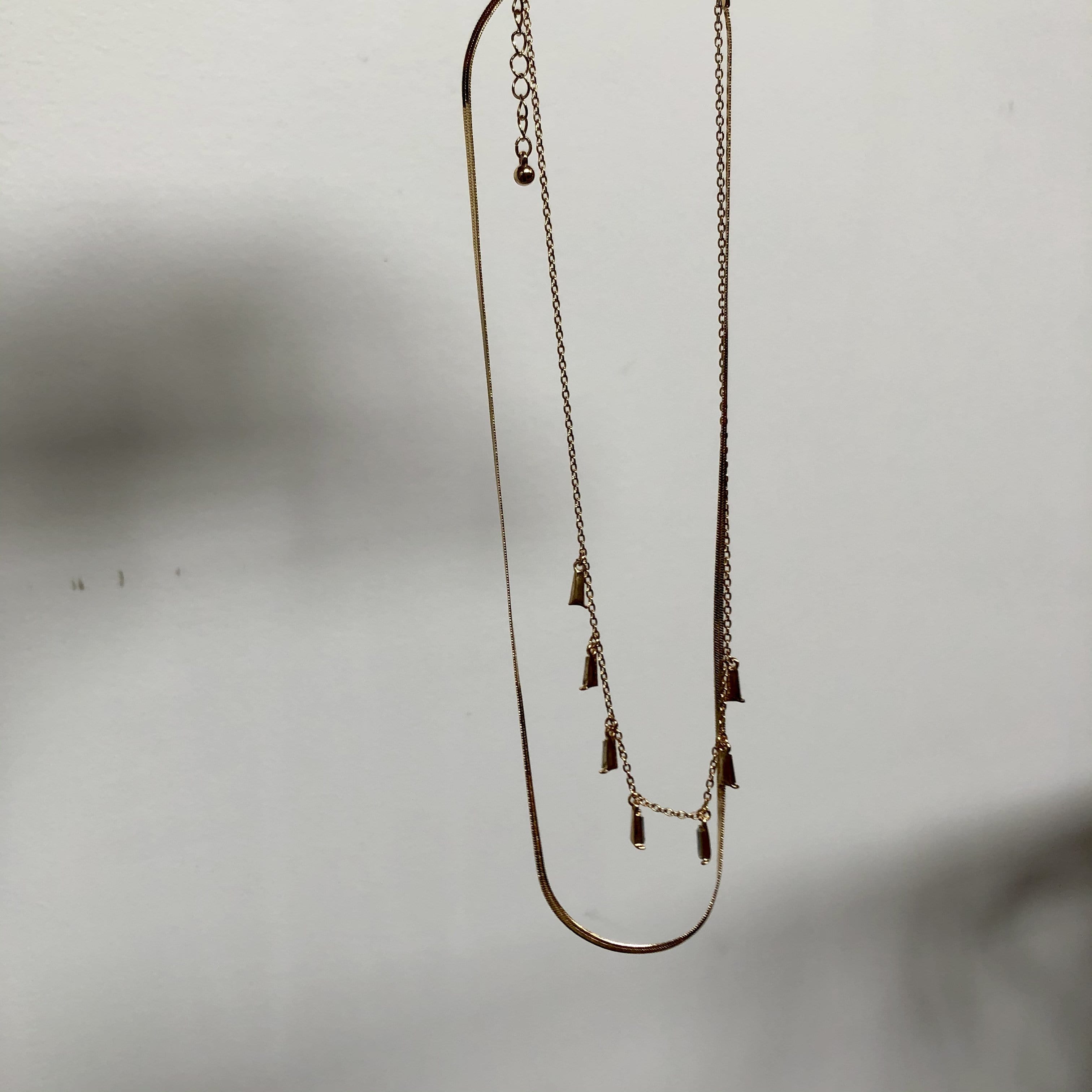 Gold Double Layer Delicate Necklace
