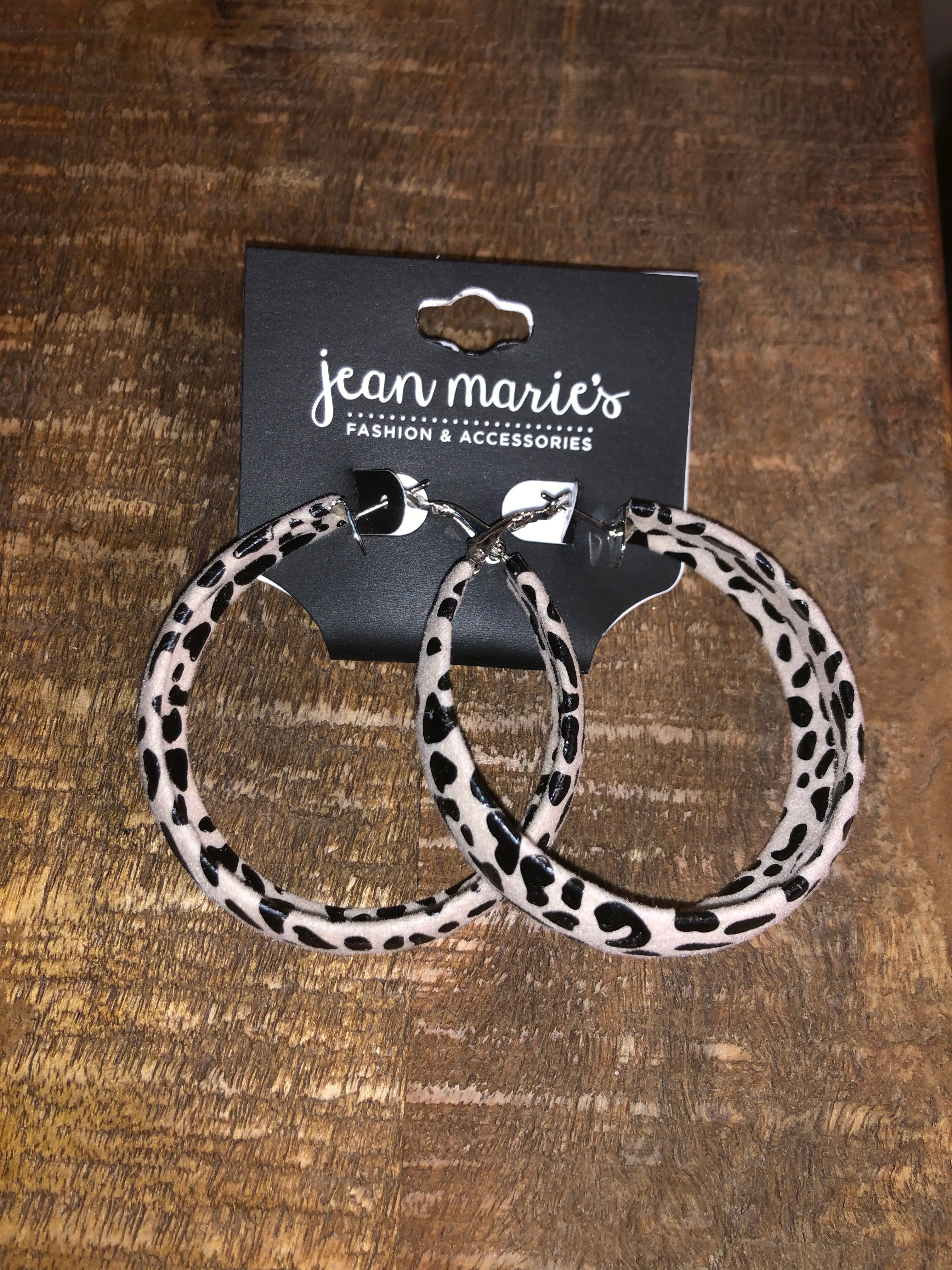 Animal Print Hoop