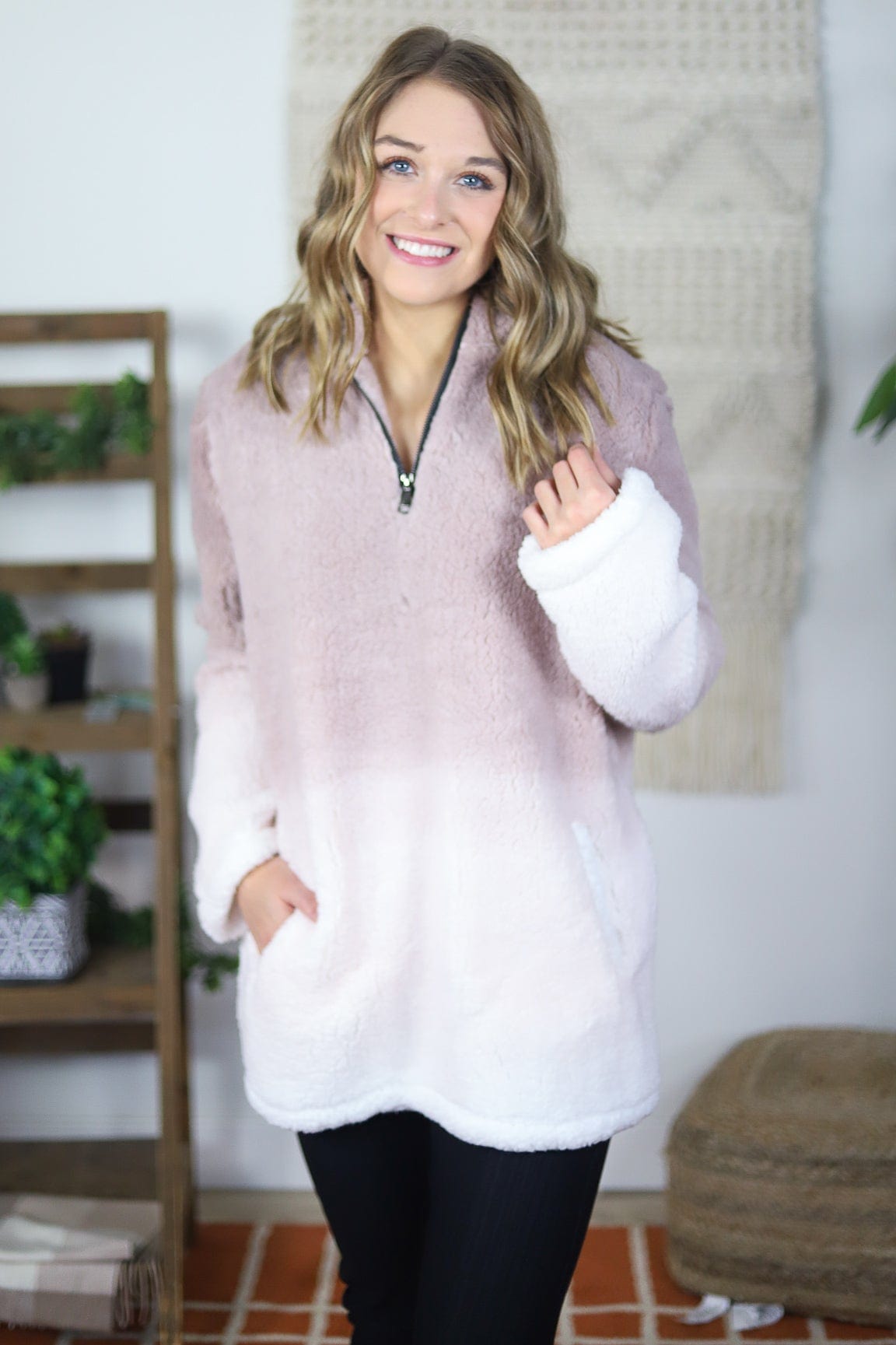 Winter Cocoa Sherpa Pullover