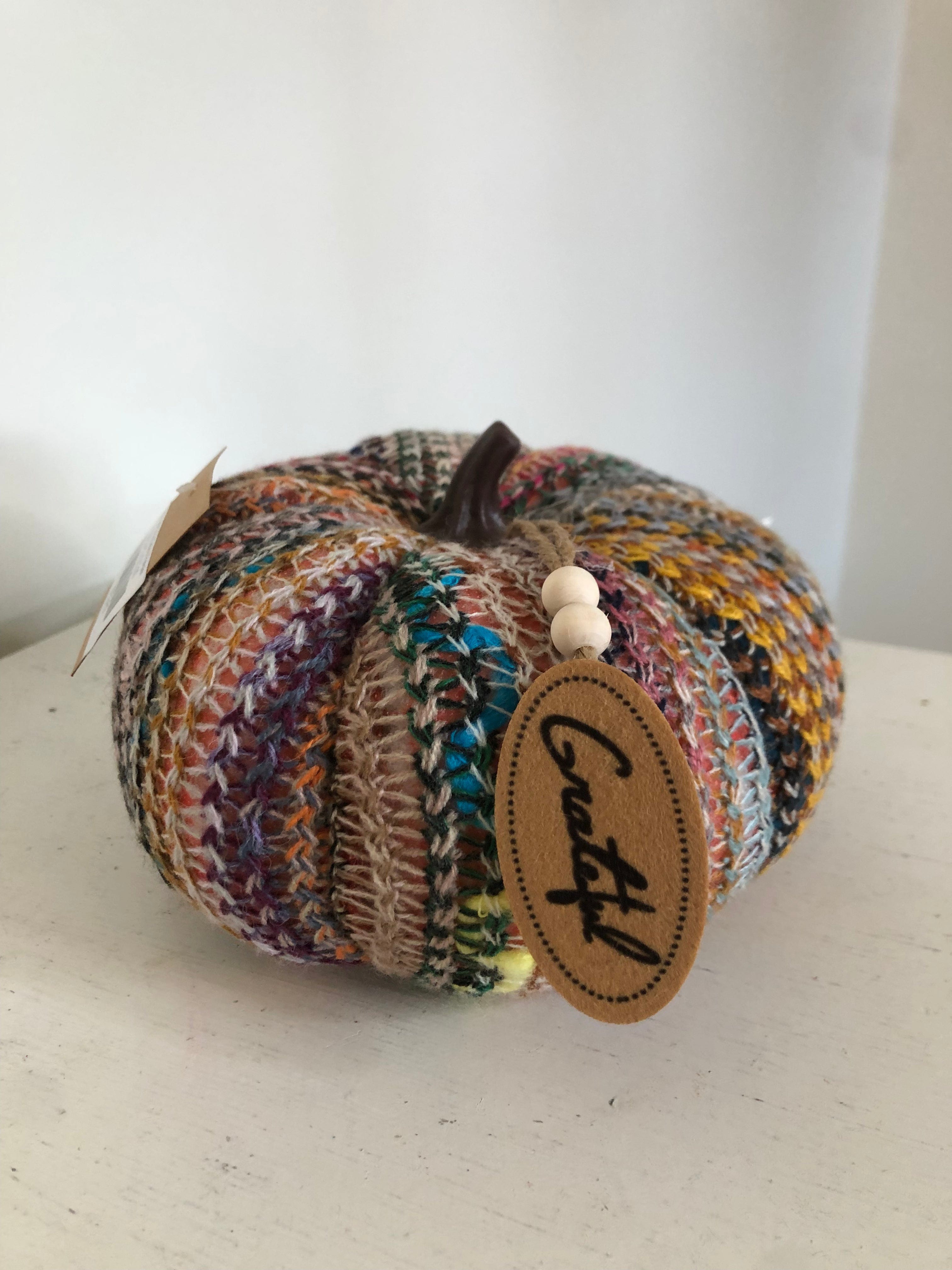 Plush Fall Giving Grateful Pumpkin