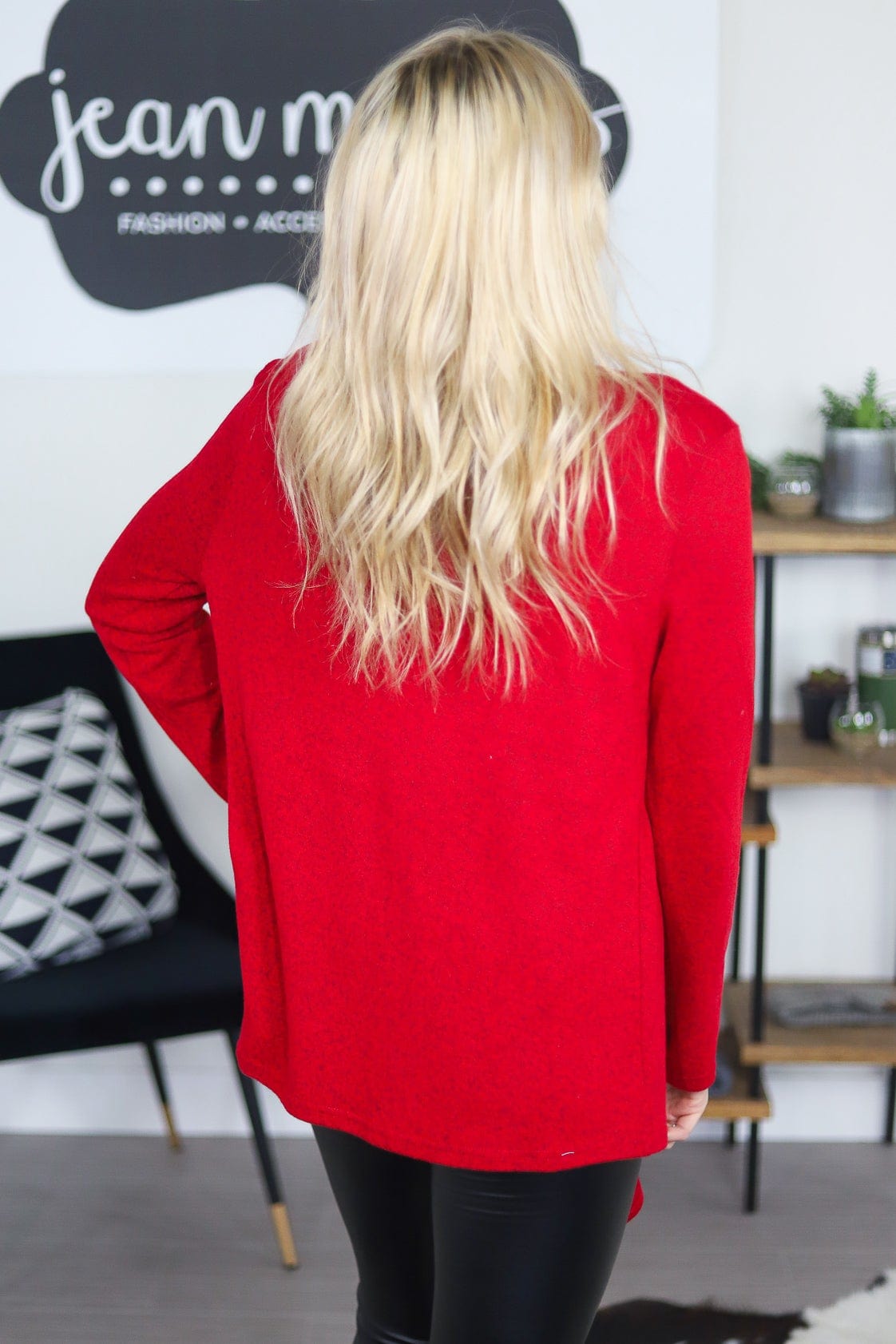 Open Front Knit Cardigan