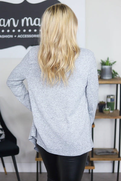 Open Front Knit Cardigan