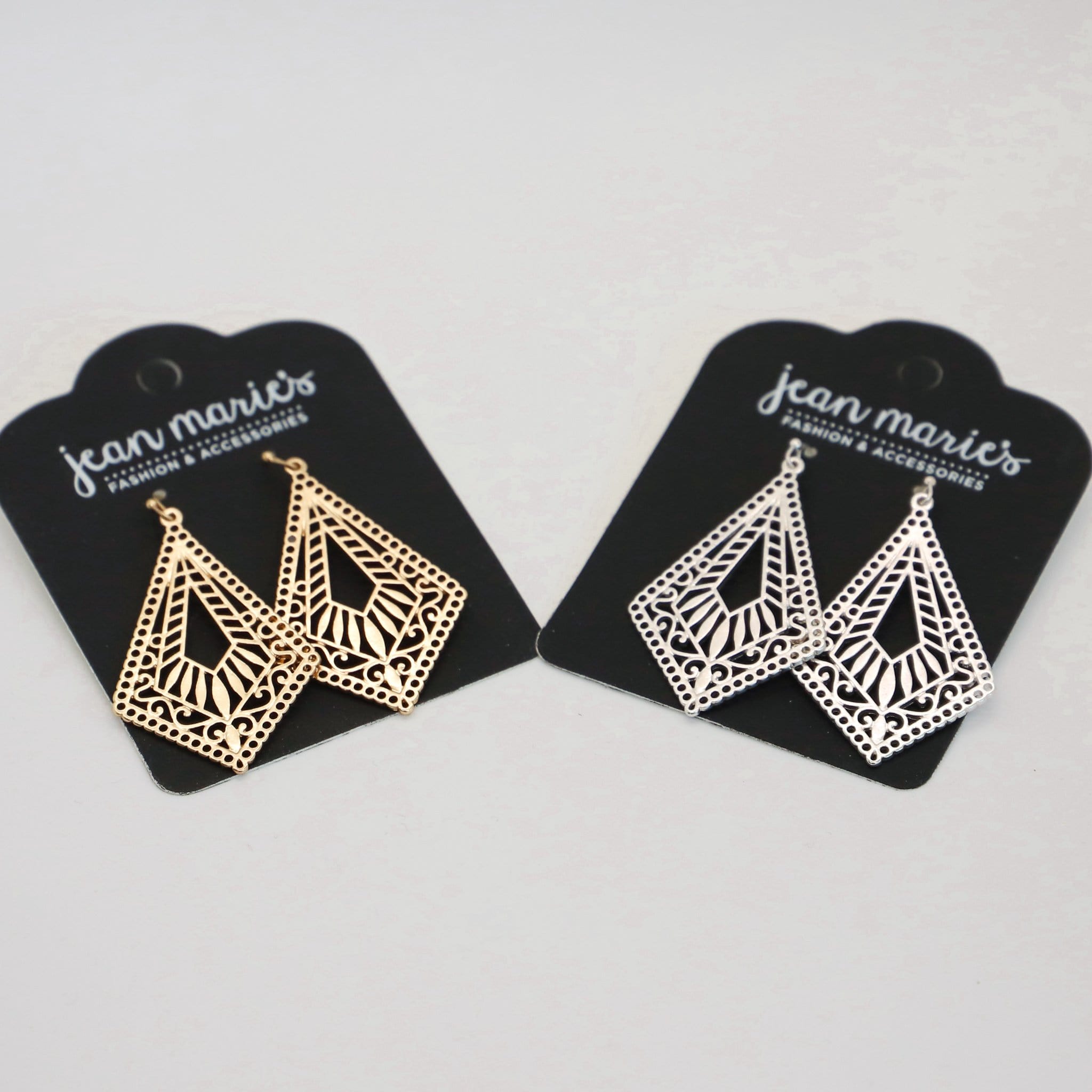 Diamond Shape Dangle Earring