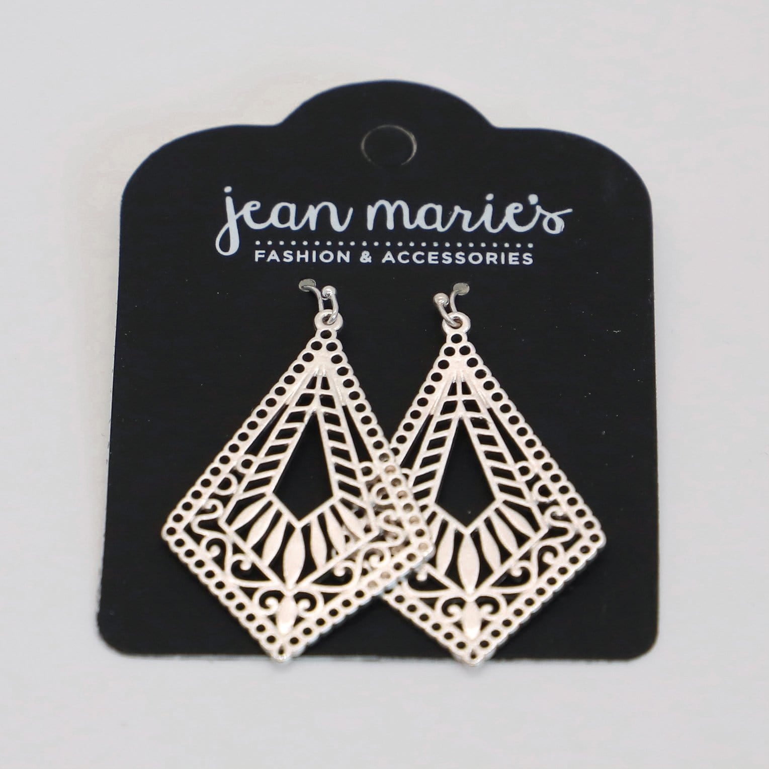 Diamond Shape Dangle Earring