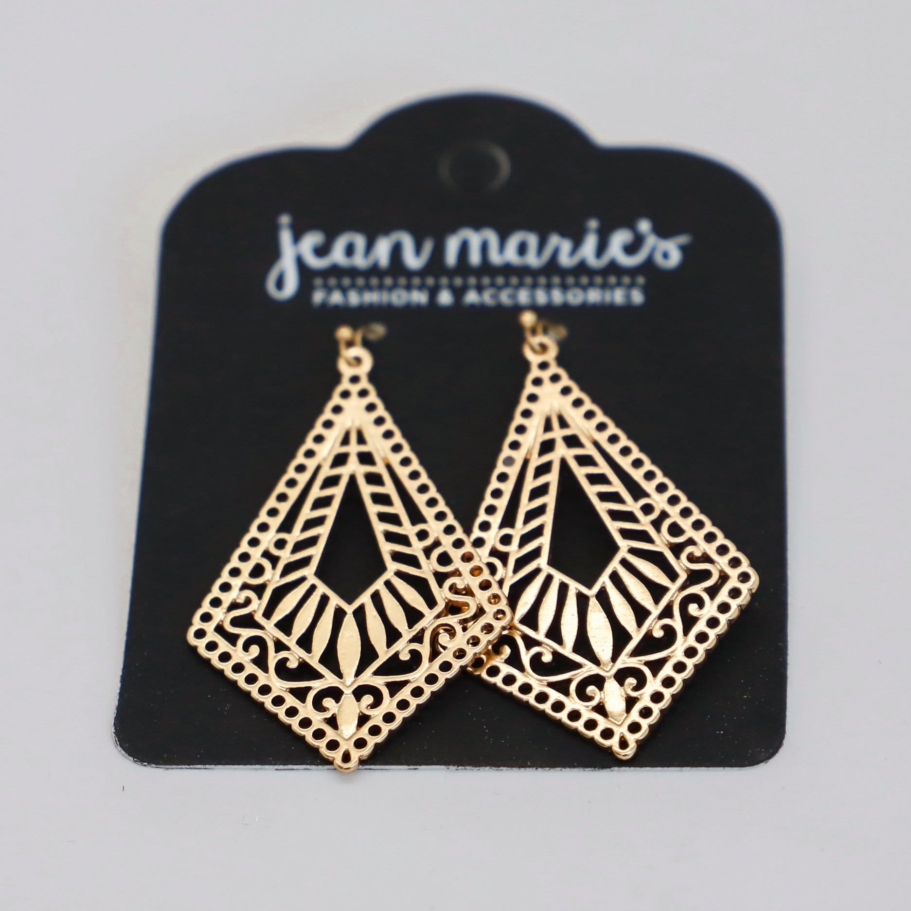 Diamond Shape Dangle Earring