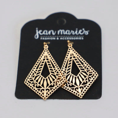 Diamond Shape Dangle Earring