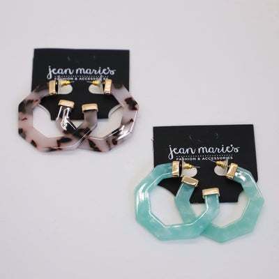 Acrylic Hoop Earring