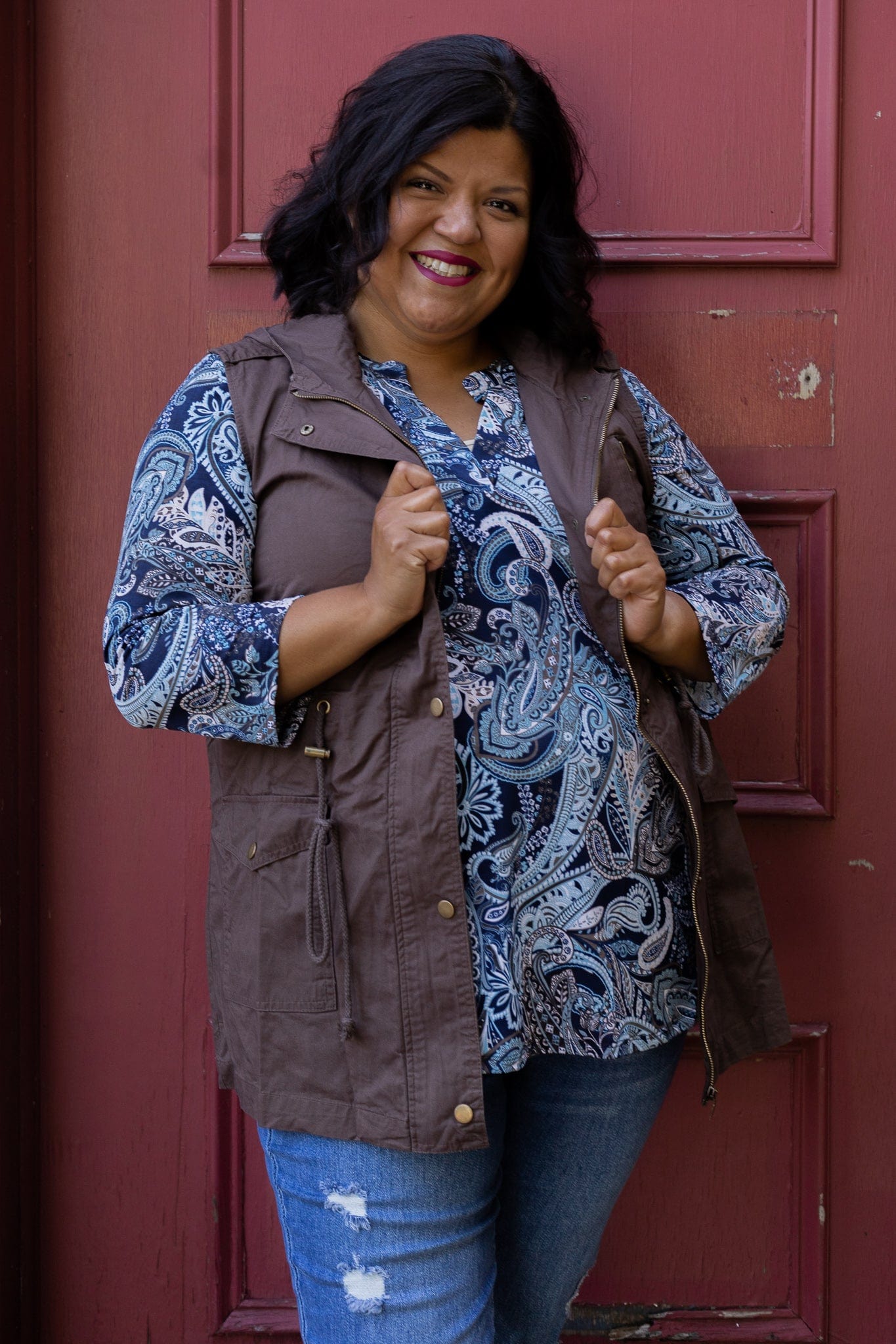 Americano Woven Military Vest