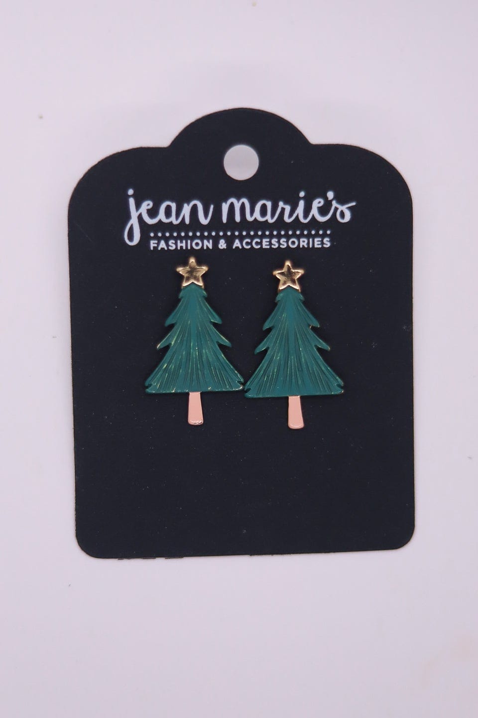 Green Christmas Tree Post Earring