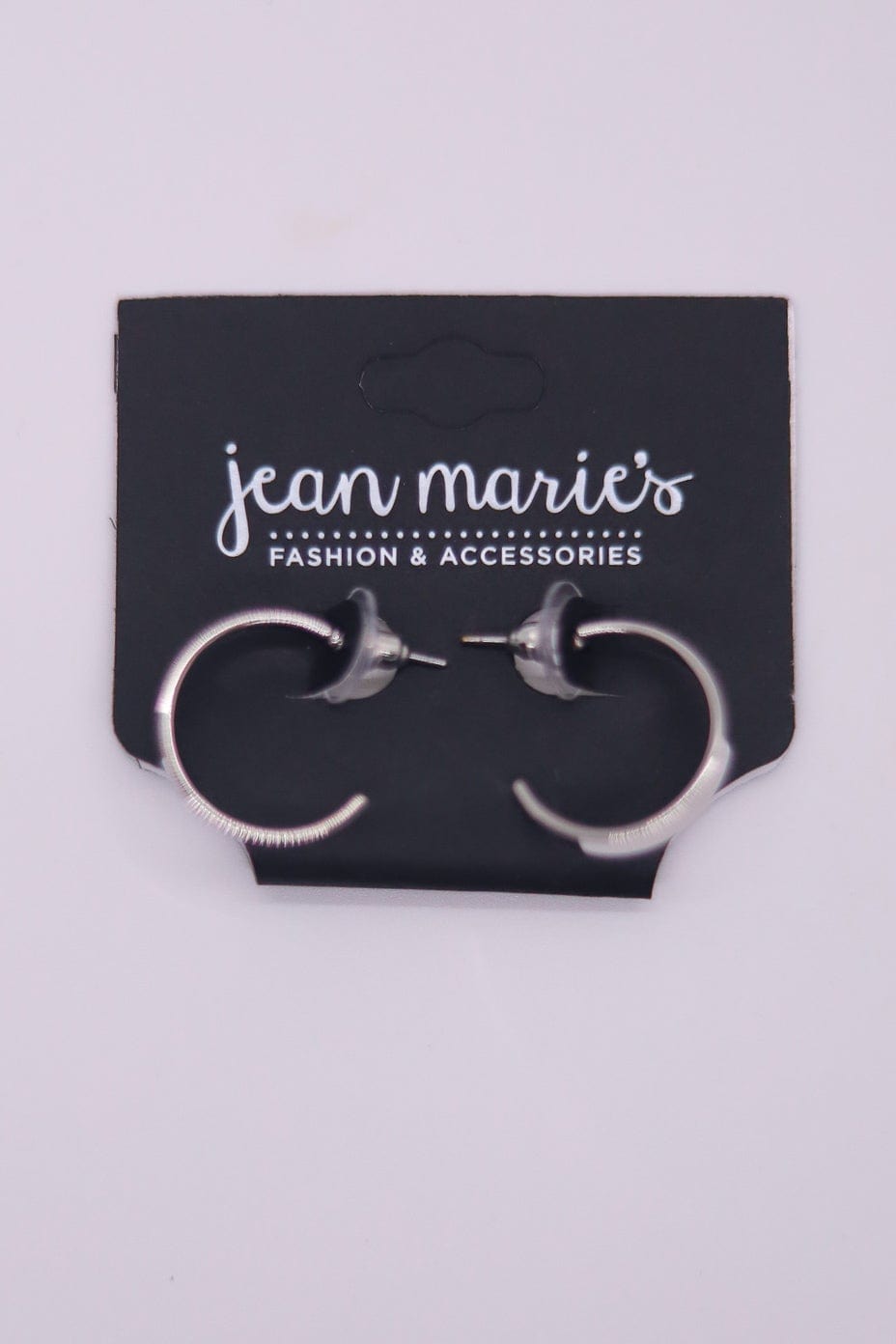 Silver Medium Flat Hoop